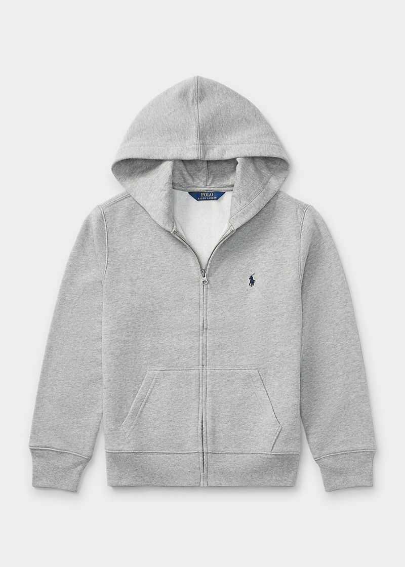 Sudadera Con Capucha Ralph Lauren Niño 6-14 Años Cotton-Blend-Fleece Chile Gris NWPFA-8746